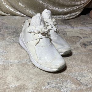 White Reebok Mesh Sneaker